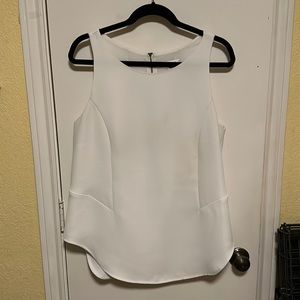 Timeless  White CAbi Sleeveless Top